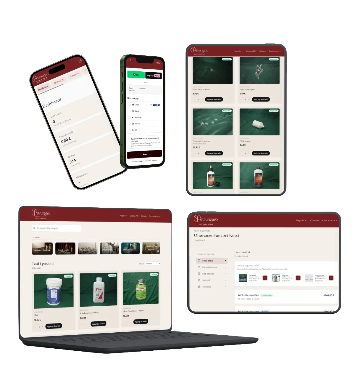 Multiservizi SRL — mockups